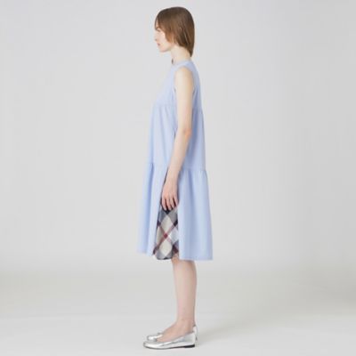 BLUE LABELクレストブリッジコンパクトポンチティアードドレス BLUE LABEL / BLACK LABEL CRESTBRIDGE｜コンパクトポンチ