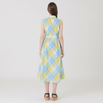 クレストブリッジチェックカラミクロスシャツドレス