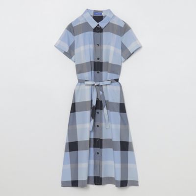 クレストブリッジチェックライトクロッシングツイルシャツドレス（５５Ｊ４３３６２＿＿）