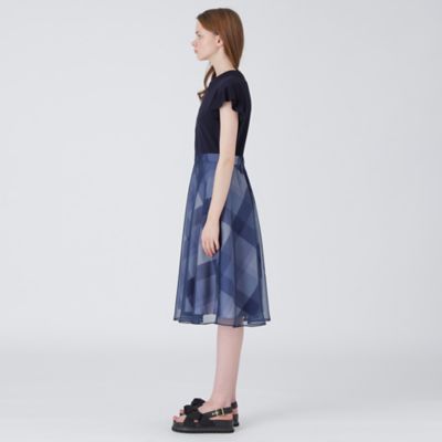【美人百花コラボ】クレストブリッジチェックソフティーボイルニットコンビドレス（５５Ｊ４５１９９＿＿）