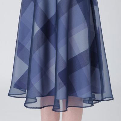 【美人百花コラボ】クレストブリッジチェックソフティーボイルニットコンビドレス（５５Ｊ４５１９９＿＿）