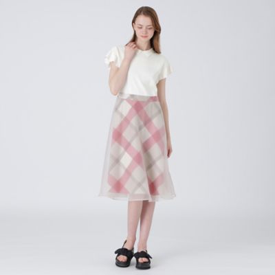 【美人百花コラボ】クレストブリッジチェックソフティーボイルニットコンビドレス（５５Ｊ４５１９９＿＿）