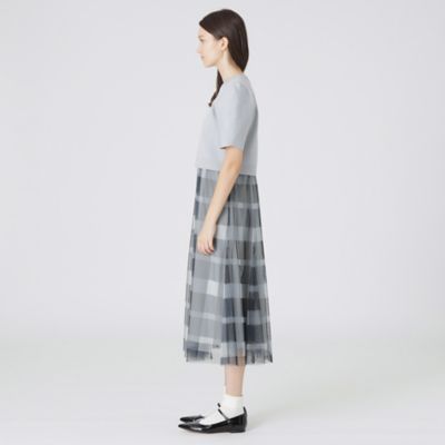 美人百花コラボ】クレストブリッジチェックチュールニット