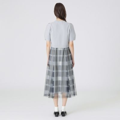 ✨極美品✨クレストブリッジ❣️コットンジャケット　L　チェック柄　アイボリー BLUE LABEL CRESTBRIDGE（ブルーレーベルクレストブリッジ）の