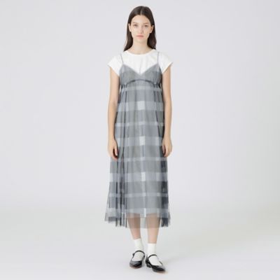 美人百花コラボ】クレストブリッジチェックチュールニット