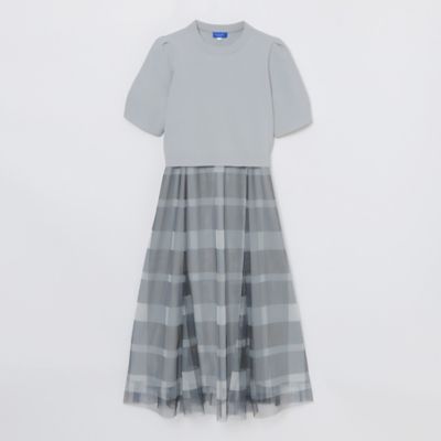 美人百花コラボ】クレストブリッジチェックチュールニット