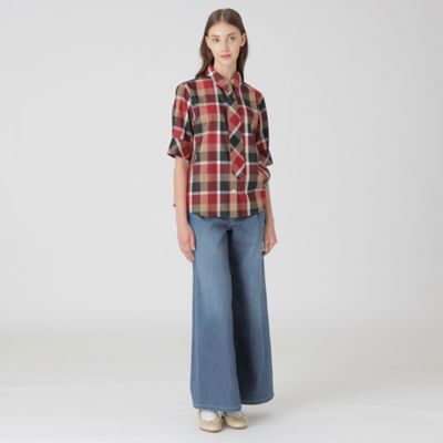 【今晩のみ！大セール！】ブルーレーベルクレストブリッジ 　チェックブラウス 長袖 BLUE LABEL / BLACK LABEL CRESTBRIDGE｜【一部店舗限定