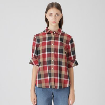 クレストブリッジチェックブラウス（55M02602＿＿