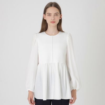 ＜BLUE LABEL CRESTBRIDGE (Women)＞ライトマットブロードブラウス（５５Ｍ０６２０１＿＿）