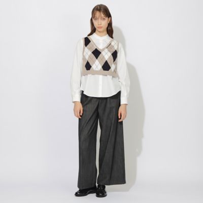 ブルーレーベルクレストブリッジ　ブラウス WEB限定カラーあり】ベストコンビブラウス