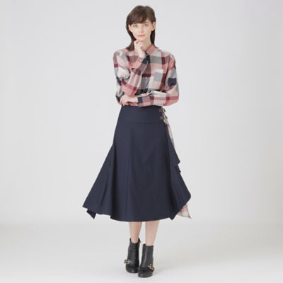 クレストブリッジチェックエアリーツイルブラウス（５５Ｍ０７８２３＿＿） | BLUE LABEL CRESTBRIDGE (Women)/ブルーレーベル ・クレストブリッジ | 三越伊勢丹オンラインストア・通販【公式】