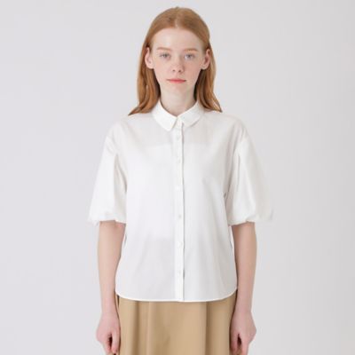 ＜BLUE LABEL CRESTBRIDGE (Women)＞ブロードバルーンスリーブブラウス（５５Ｍ０９１６７＿＿）