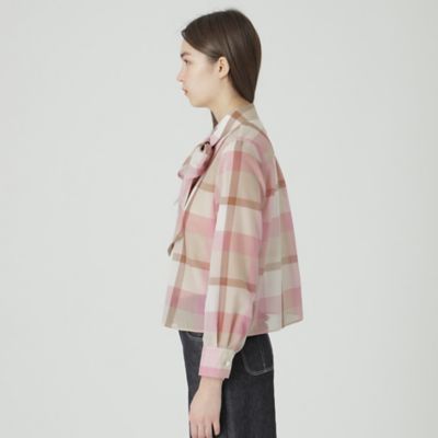 ≪１０％ＯＦＦ対象外≫【一部店舗限定】クレストブリッジチェックシアーポプリンブラウス（５５Ｍ１５５６４＿＿）