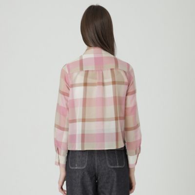 ≪１０％ＯＦＦ対象外≫【一部店舗限定】クレストブリッジチェックシアーポプリンブラウス（５５Ｍ１５５６４＿＿）