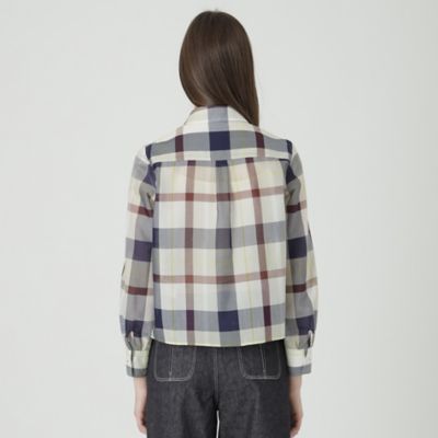 ≪１０％ＯＦＦ対象外≫【一部店舗限定】クレストブリッジチェックシアーポプリンブラウス（５５Ｍ１５５６４＿＿）