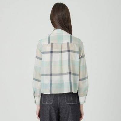 ≪１０％ＯＦＦ対象外≫【一部店舗限定】クレストブリッジチェックシアーポプリンブラウス（５５Ｍ１５５６４＿＿）