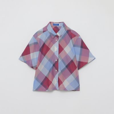 クレストブリッジチェックカラミクロスシャツ