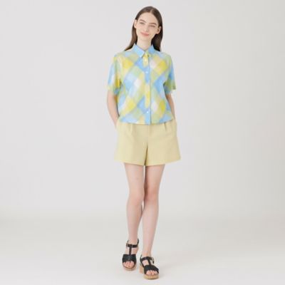 クレストブリッジチェックカラミクロスシャツ