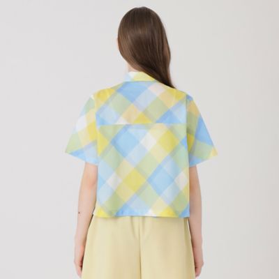 クレストブリッジチェックカラミクロスシャツ