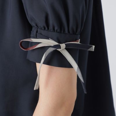 新品 23年　ブルーレーベルクレストブリッジ　パウダリーローンチュニックブラウス パウダリーローンチュニックブラウス｜ブルーレーベルブラック