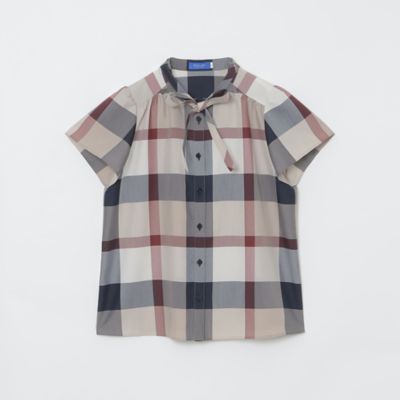 クレストブリッジチェックライトクロッシングツイルブラウス（５５Ｍ２２３３５＿＿）