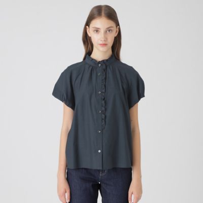 ブルーレーベル・クレストブリッジ ミックスフリルブラウス38 BLUE LABEL CRESTBRIDGE - BLUE LABEL CRESTBRIDGE(ブルー