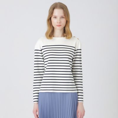 ＜BLUE LABEL CRESTBRIDGE (Women)＞コットンミラノリブニットプルオーバー（５５Ｎ０４１２５＿＿）