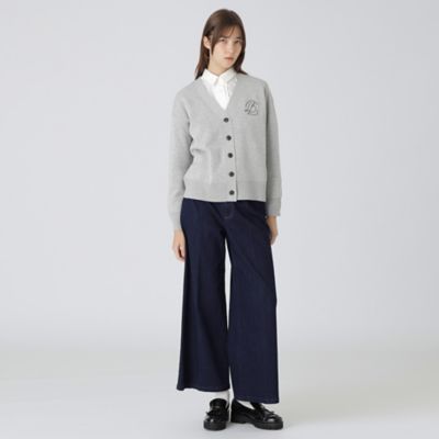 プレッピーニットカーディガン（55N04421＿＿） | BLUE