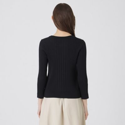 新品BLUE LABEL CRESTBRIDGEアセテートコットンランダムニット BLUE LABEL / BLACK LABEL CRESTBRIDGE｜アセテートコットン