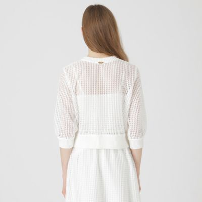 メッシュレースカーディガン（５５Ｎ０６５３６＿＿）