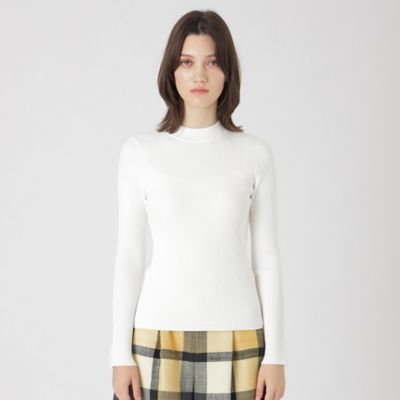 ＜BLUE LABEL CRESTBRIDGE (Women)＞レーヨンストレッチハイネックニット（５５Ｎ０７６８９＿＿）