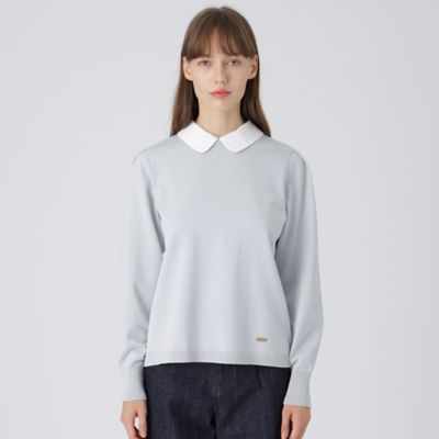 ＜BLUE LABEL CRESTBRIDGE (Women)＞ストレッチコットンミックスニット（５５Ｎ０８２５７＿＿）