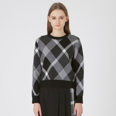 Burberry ブルーレーベルクレストブリッジ カットソーサイドチェック 38 Burberry ブルーレーベルクレストブリッジ カットソーサイド
