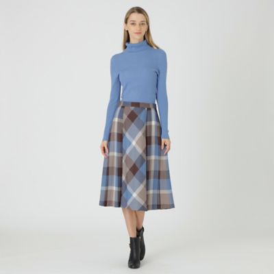 ウォッシャブルウールタートルネック（55N09253＿＿） | BLUE