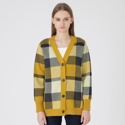 未使用 ブルーレーベル 金ボタン ビット付き カーディガン クレストブリッジ プレーンジャカードニットカーディガン（55N09641＿＿