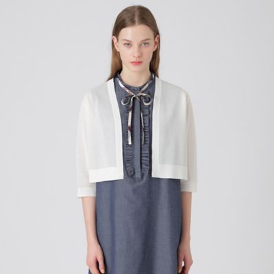 ＜BLUE LABEL CRESTBRIDGE (Women)＞シアーニットボレロ（５５Ｎ１１３５９＿＿）