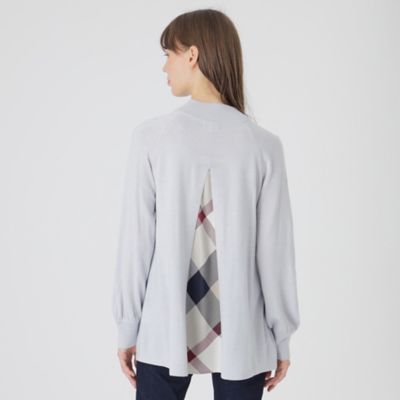 ＜BLUE LABEL CRESTBRIDGE (Women)＞ウールアクリルブレンドニット（５５Ｎ１２２５２＿＿）