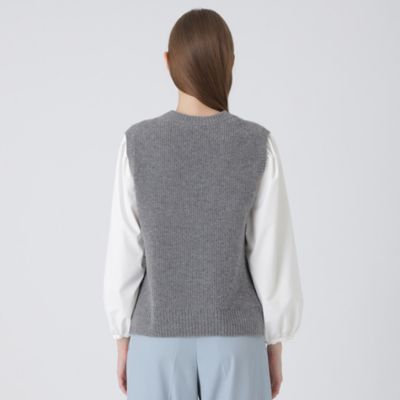 ブラウス付きニットベスト（55N12440＿＿） | BLUE LABEL