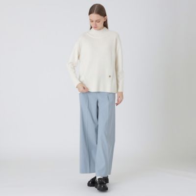 プランテーション 製品洗い ハイネック ブラウス プルオーバー 麻混 Plantation プランテーション/WOMEN'S Tops/シャツ/ブラウス
