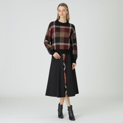 【美品】ブルーレーベル　ニット ビッグスケールクレストブリッジチェック　M PICK UP】RECOMMENDED KNIT｜BLUE LABEL CRESTBRIDGE(ブルーレーベル