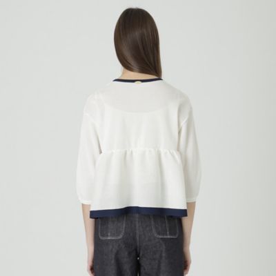 一部店舗限定】ドライレーヨンペプラムニット（55N17568＿＿