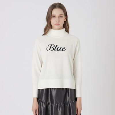 ＜BLUE LABEL CRESTBRIDGE (Women)＞ウールアクリルブレンドニットプルオーバー（５５Ｎ１７６５７＿＿）