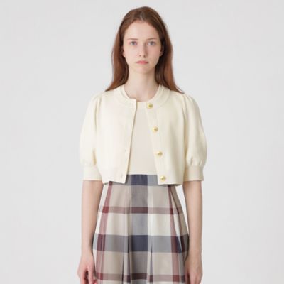 ＜BLUE LABEL CRESTBRIDGE (Women)＞【美人百花コラボ】ショートカーディガン（５５Ｎ１８５９７＿＿）