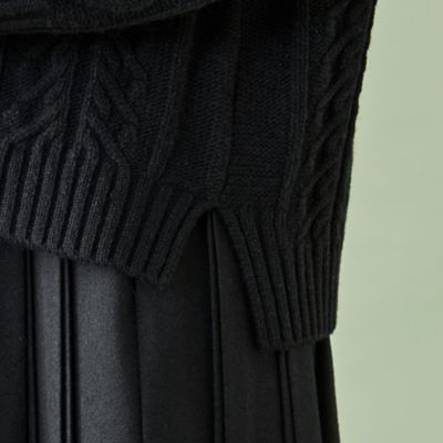 【ＷＥＢ限定】アランパターンアーガイルミックスニット（５５Ｎ１９２１７＿＿）