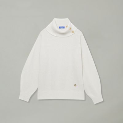 美品 BLUE LABEL CRESTBRIDGE ブルーレーベルクレストブリッジ ラメミックスソフトウールオフタートルニット 55N19441 38 グレー レディース 古着 中古 BLUE LABEL CRESTBRIDGE - 美品 BLUE LABEL CRESTBRIDGE ブルー