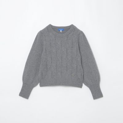 スーパーファインラムズウールマトンスリーブニットプルオーバー