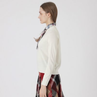 ウールアクリルブレンドスカーフニット（55N23657＿＿