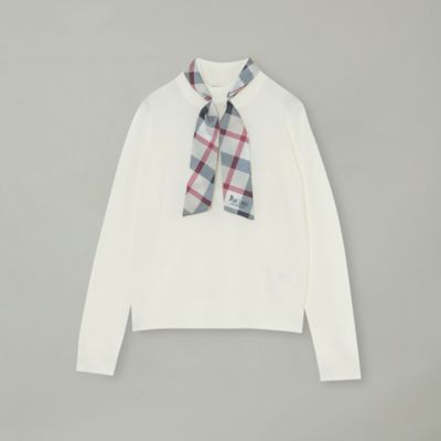 ウールアクリルブレンドスカーフニット（55N23657＿＿