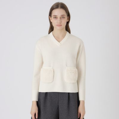 ＜BLUE LABEL CRESTBRIDGE (Women)＞ラムズウールニットプルオーバー（５５Ｎ２８６８１＿＿）