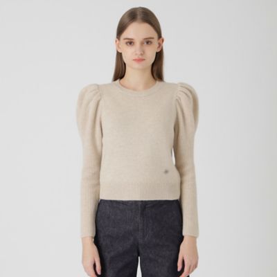 店舗限定】カシミヤシルクウールマトンスリーブニットプル